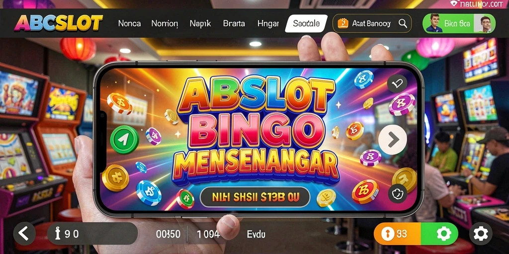 Tampilan gameplay seru di ABCSLOT dengan kartu Bingo.