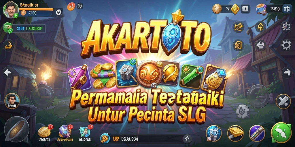 Tampilan menarik dari gameplay strategi AKARTOTO.