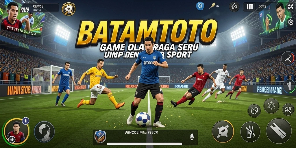 Screenshot utama BATAMTOTO menunjukkan aksi seru dalam permainan olahraga.
