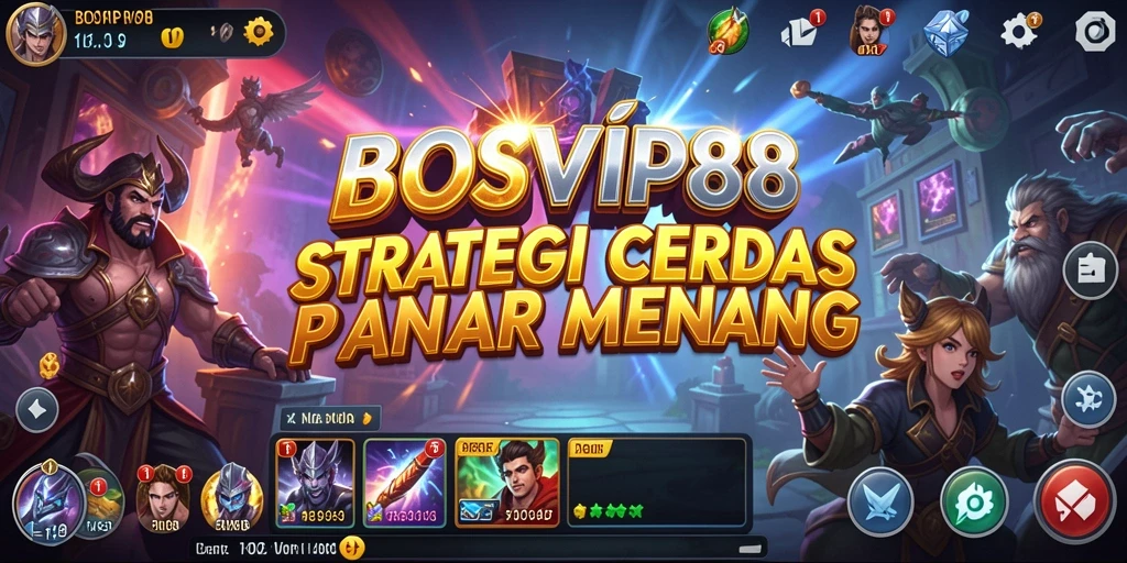 Tangkapan layar utama BOSVIP88 menampilkan strategi pertempuran yang mendebarkan.