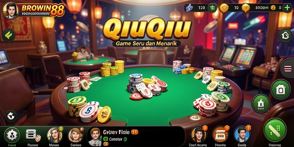 Screenshot dari permainan QiuQiu yang seru di BROWIN88.