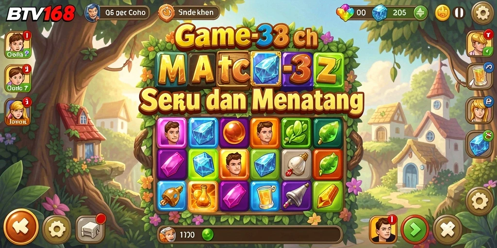Tampilan menarik dari gameplay BTV168 yang penuh warna.