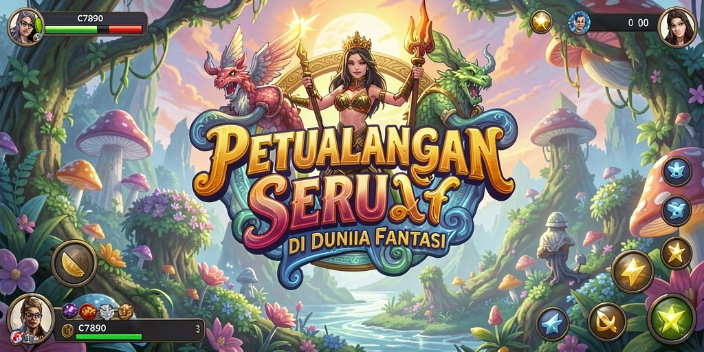 Screenshot C7890 menampilkan petualangan mendebarkan di dunia fantasi.
