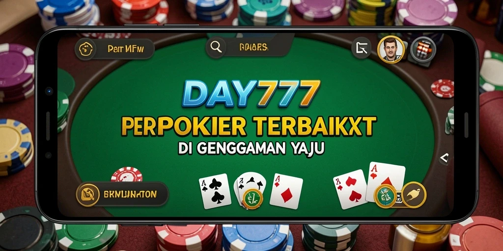 Screenshot gameplay lengkap dengan aksi poker seru.