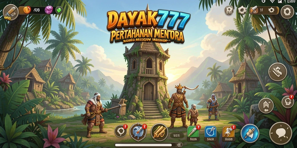 Tampilan gameplay Tower Defense mendebarkan dari DAYAK777 yang menunjukkan aksi seru.