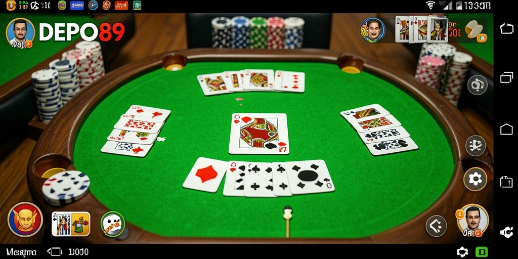 Tampilan gameplay Gaple yang seru dan interaktif di DEPO89.