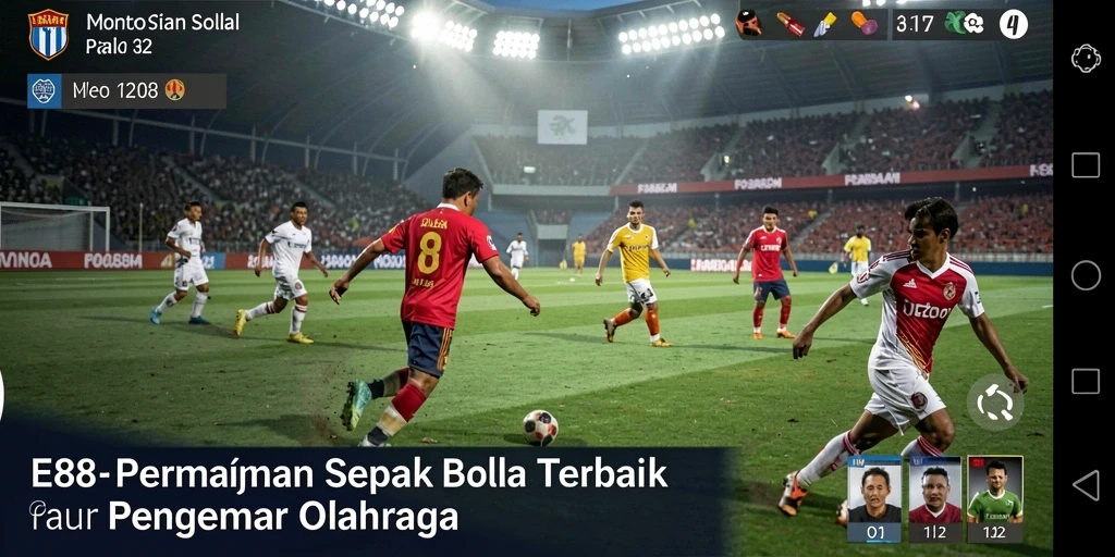 Tampilan gameplay yang seru dan realistis dalam E88.