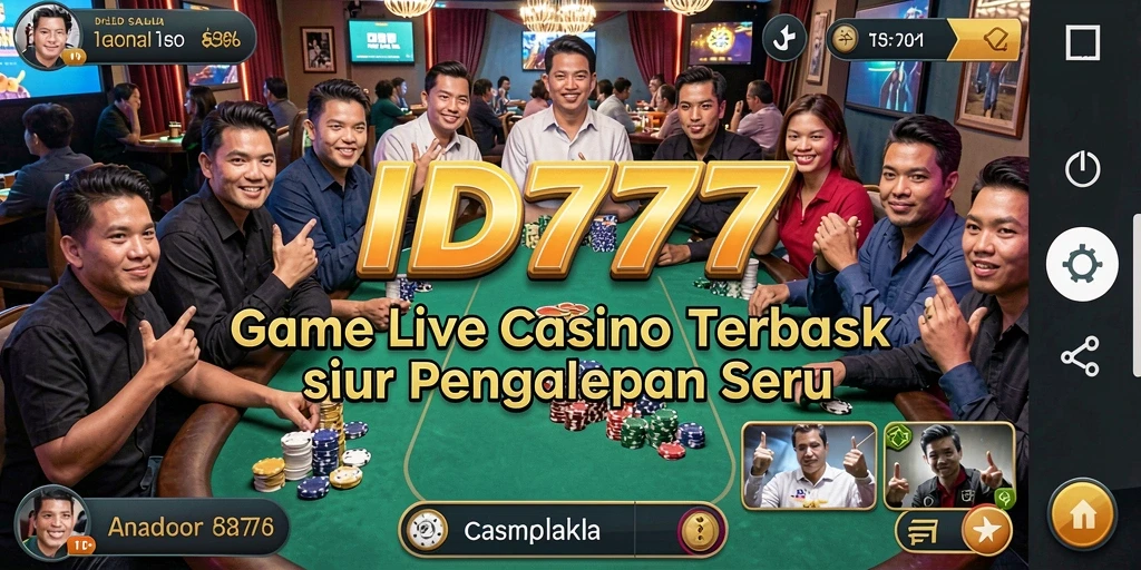 Gameplay menarik dari ID777 dalam suasana Live Casino.