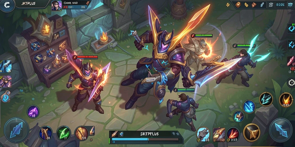 Screenshot gameplay JKTPLUS menunjukkan aksi seru dan strategi tim.