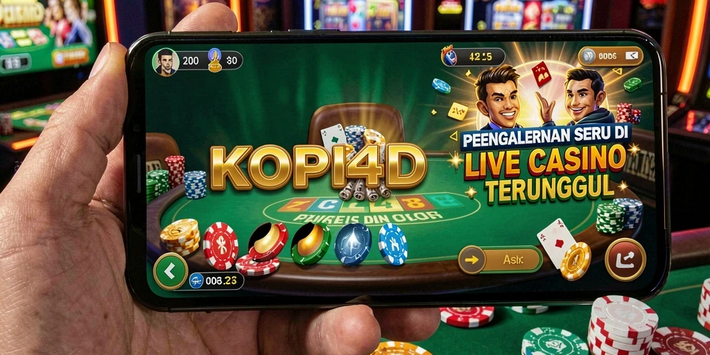Tampilan gameplay Live Casino yang mendebarkan di KOPI4D.