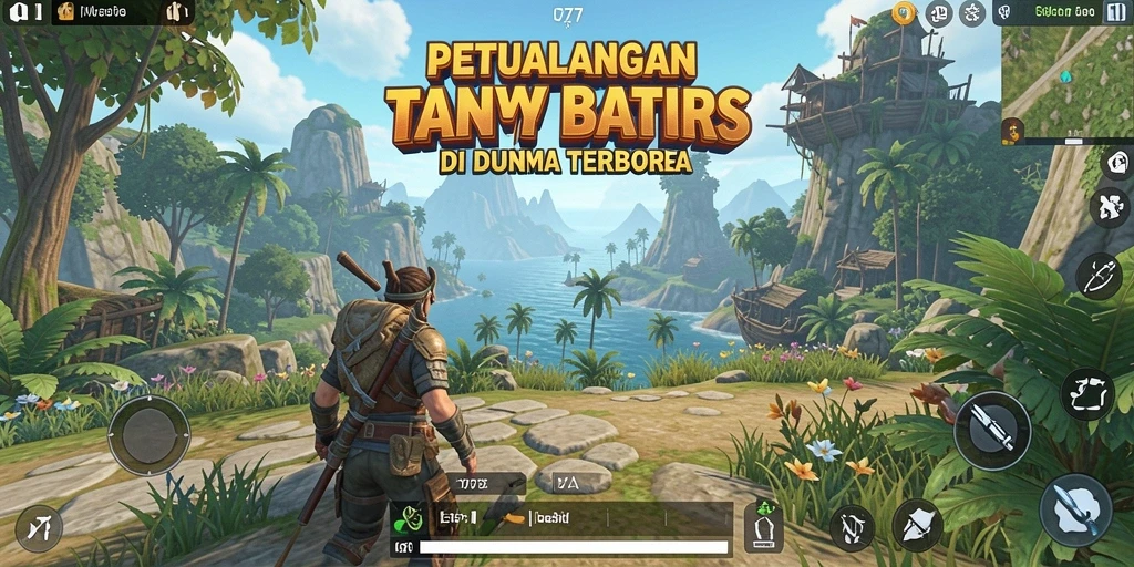 Screenshot utama L777 menampilkan aksi eksplorasi dunia terbuka yang menakjubkan.