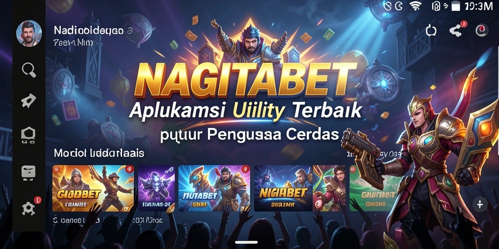 Screenshot tampilan utama NAGITABET dengan fitur pengingat.