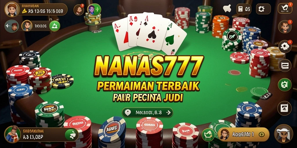 Screenshot NANAS777 menunjukkan pemain menikmati permainan Poker yang seru.