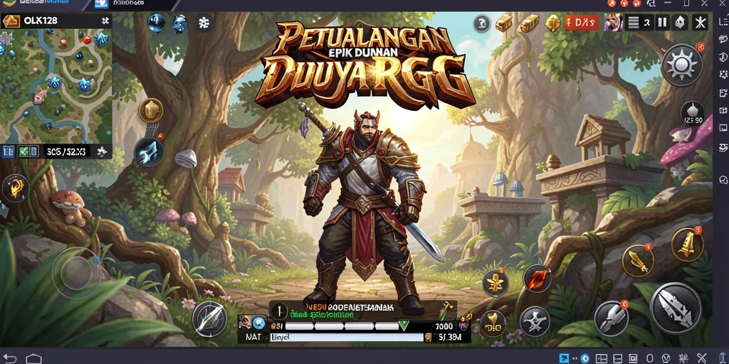 Tampilan gameplay RPG yang mengesankan dan penuh aksi.