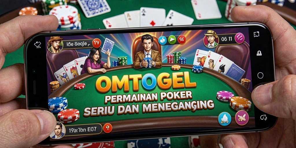 Screenshot OMTOGEL menunjukkan gameplay Poker yang seru dan menantang.