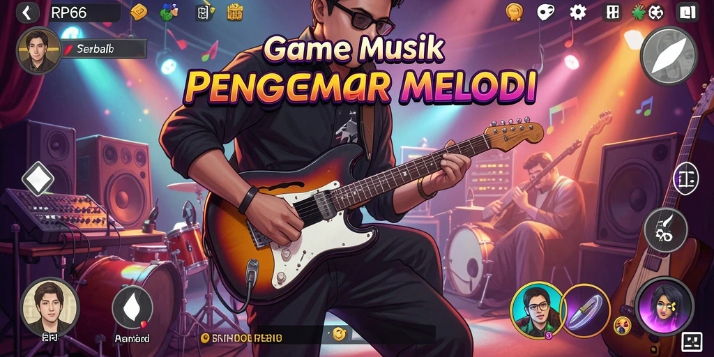 Tampilan gameplay RP66 yang dinamis dan seru saat bermain musik.
