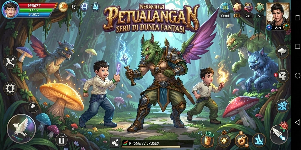 Tampilan gameplay menakjubkan dari RP6677 dengan petualangan seru.