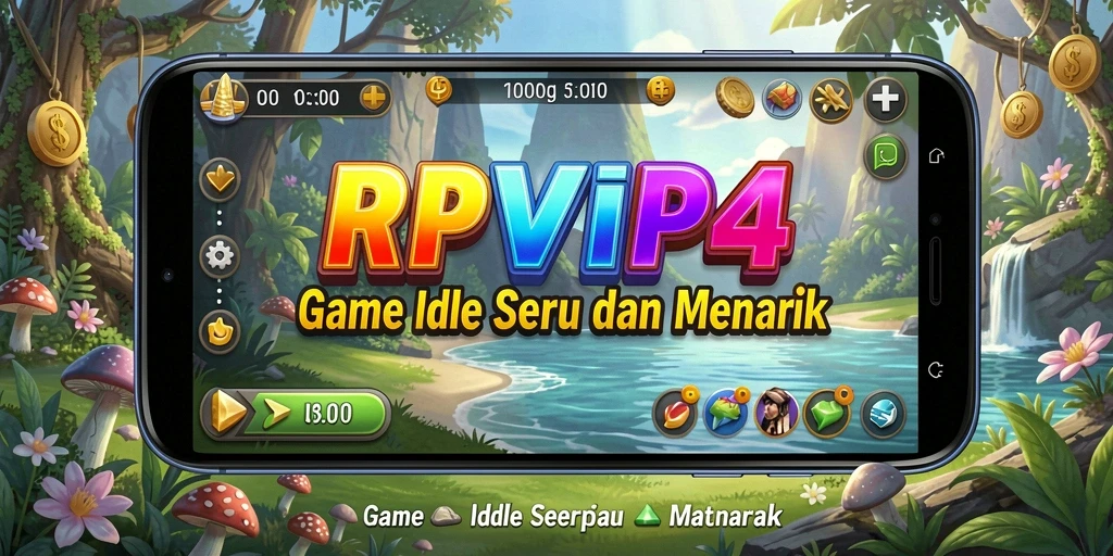 Screenshot RPVIP4 menampilkan gameplay Idle yang menarik.