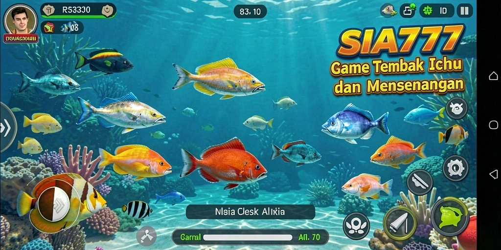 Gameplay SIA777 menampilkan aksi menembak ikan yang seru dan mendebarkan.