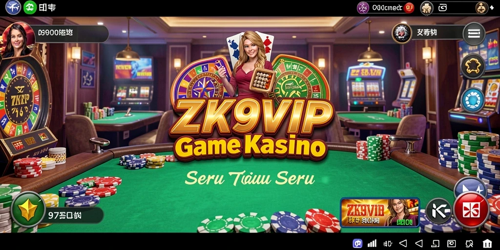 Tampilan gameplay seru dalam aplikasi Kasino ZK9VIP.